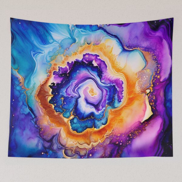 Item preview, Bold Cosmic Geode Swil Watercolor designed and sold by BirdsnStuff.