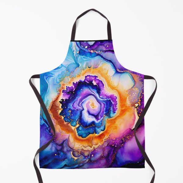 Item preview, Bold Cosmic Geode Swil Watercolor designed and sold by BirdsnStuff.