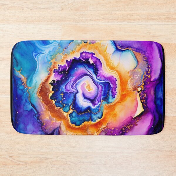 Item preview, Bold Cosmic Geode Swil Watercolor designed and sold by BirdsnStuff.