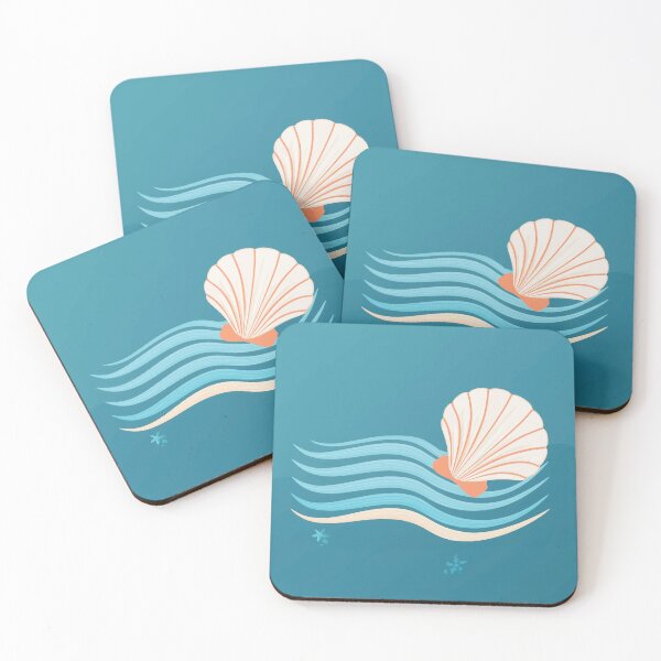Item preview, A design of a Seashell and Wave Combo Incorporate seashells into the wave design, blending marine element designed and sold by HEMRO.