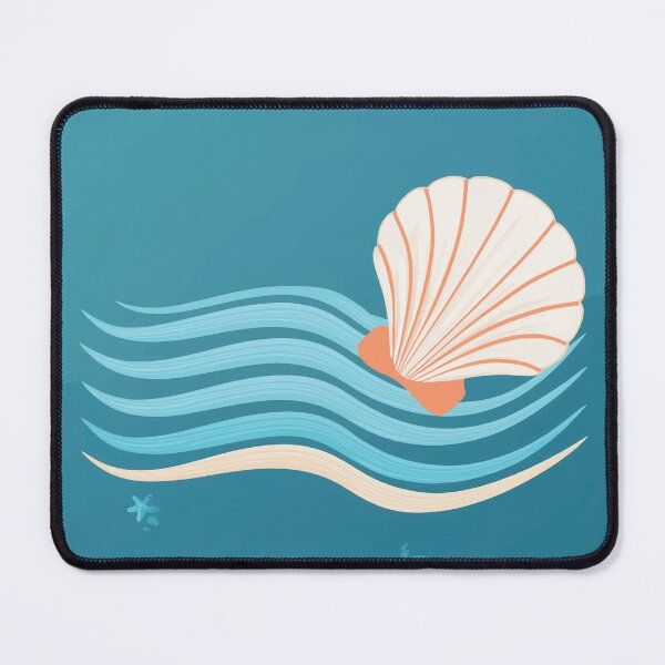 Item preview, A design of a Seashell and Wave Combo Incorporate seashells into the wave design, blending marine element designed and sold by HEMRO.