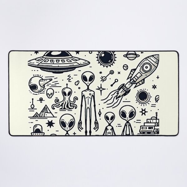 Item preview, Aliens travel the universe designed and sold by yumi86.