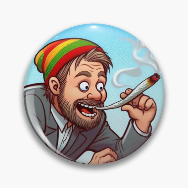 Item preview, Rastaman smokes a joint on the roof WTF designed and sold by ProductsGamma.