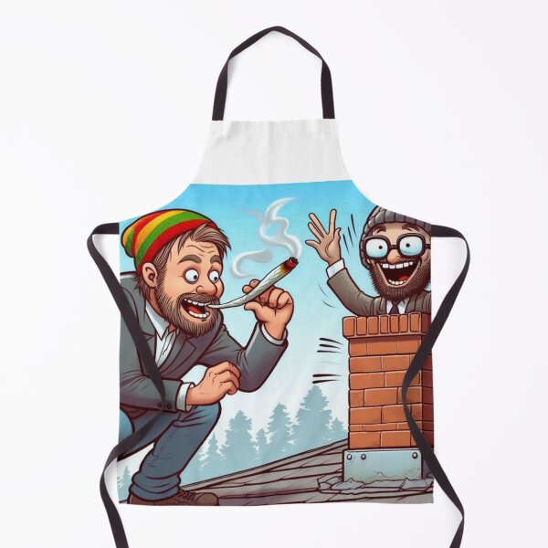 Item preview, Rastaman smokes a joint on the roof WTF designed and sold by ProductsGamma.