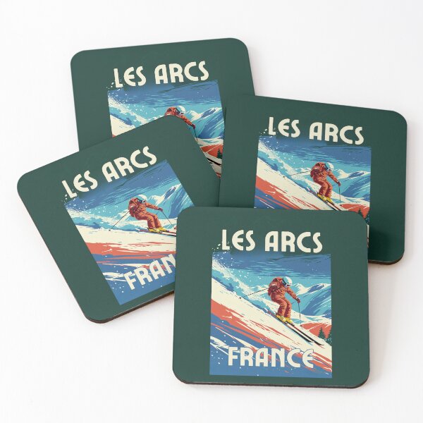 Item preview, A Vintage Travel Illustration of Les Arcs - France designed and sold by GoodOldVintage.