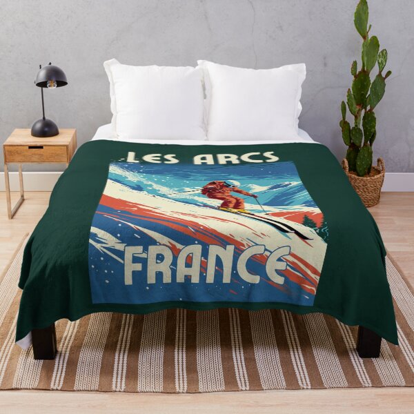 Item preview, A Vintage Travel Illustration of Les Arcs - France designed and sold by GoodOldVintage.