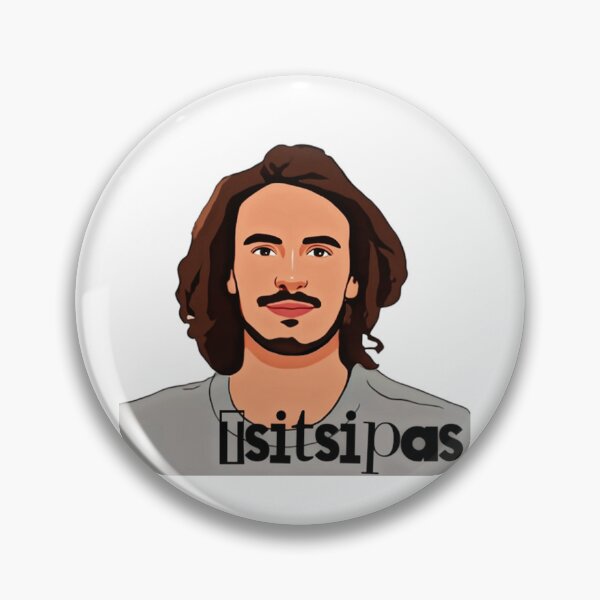 Item preview, Stefanos Tsitsipas cartoon  designed and sold by AissTee.