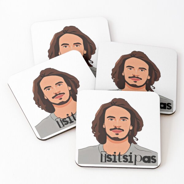 Item preview, Stefanos Tsitsipas cartoon  designed and sold by AissTee.
