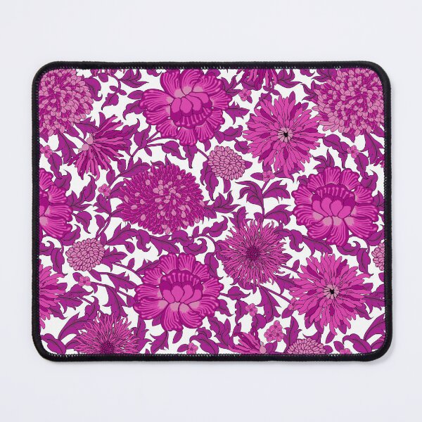 Item preview, Retro Chrysanthemums, Dark lilac on a white background designed and sold by Alex  Blud.