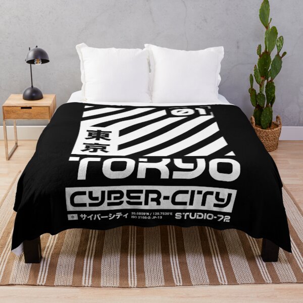 Item preview, Tokyo Japan: Cyber-City Graphic Design (White) designed and sold by STUDIO-72.