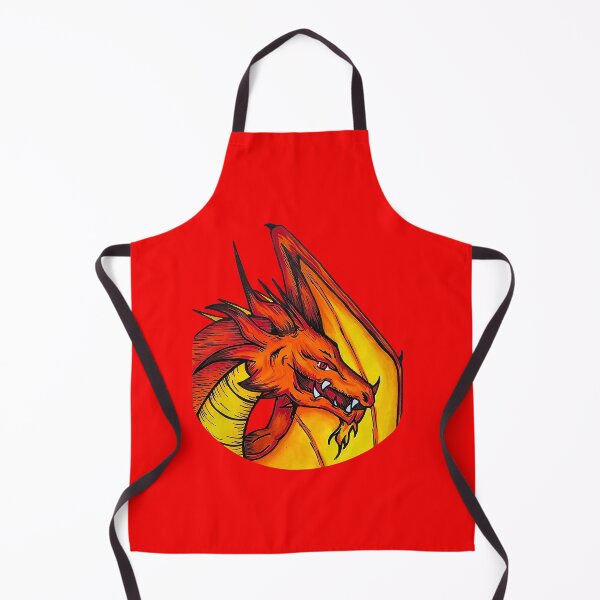 Item preview, Fire Dragon Coloured drawing orange dragon DND Red designed and sold by CreativelySophG.