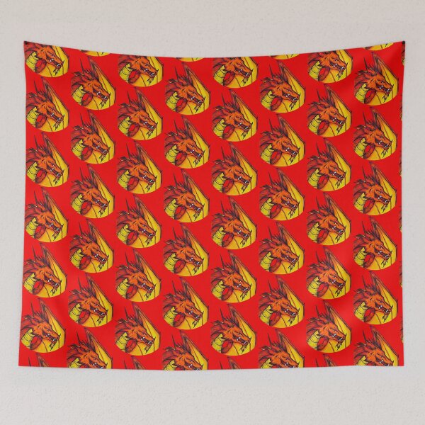 Item preview, Fire Dragon Coloured drawing orange dragon DND Red designed and sold by CreativelySophG.