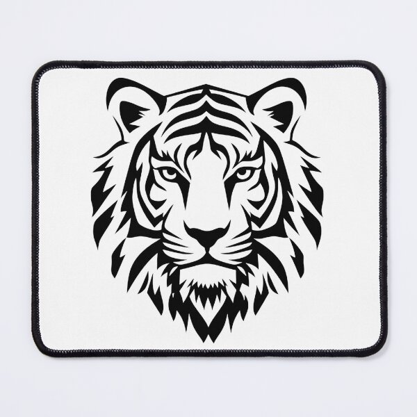 Item preview, Tiger portrayed in an abstract style, using simple lines and filled forms. designed and sold by FreedomArtShop.