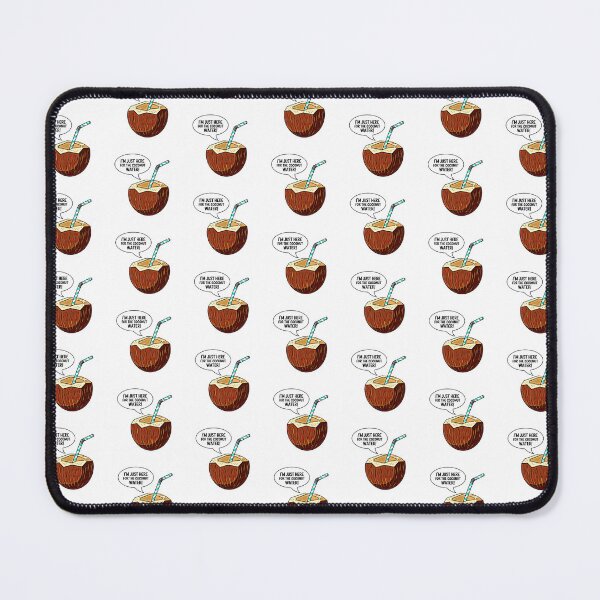 Item preview, Coconut Water with Stripe Straw Illustration designed and sold by artwaves.