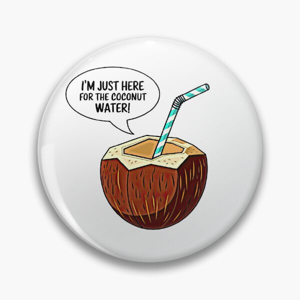 Item preview, Coconut Water with Stripe Straw Illustration designed and sold by artwaves.