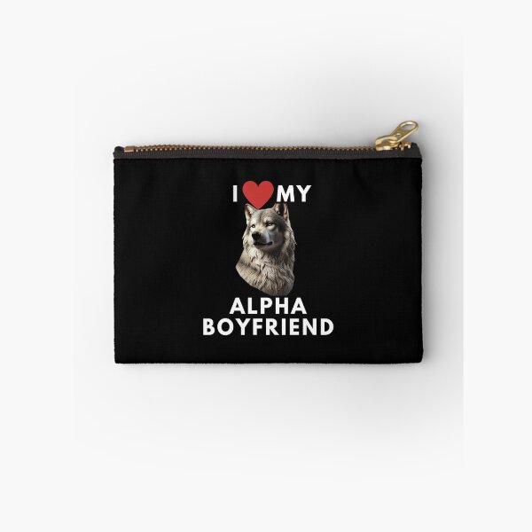 Item preview, I Love My Alpha Boyfriend - Wolf Love designed and sold by Watercolored-Me.