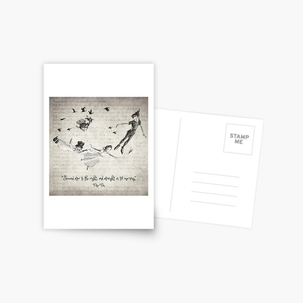 Peter Pan Quote Postcard