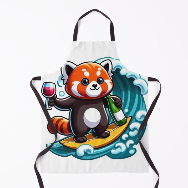 Item preview, Cute Red Panda Surfing designed and sold by kyorjhay.
