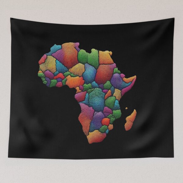 Item preview, Map of Africa designed and sold by Myra365Art.