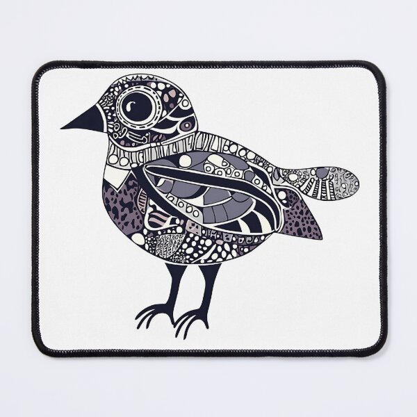 Item preview, Bird with quirky patterns, filled and line style. designed and sold by FreedomArtShop.