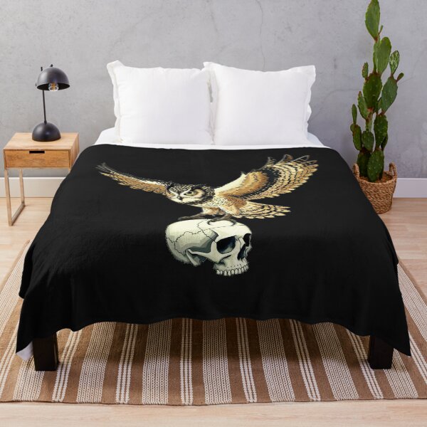 Item preview, Owl with skull designed and sold by AnimalsDH305.
