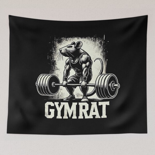 Item preview, Gym Rat Powerful Weightlifting Design for Fitness Enthusiasts designed and sold by Printend _.
