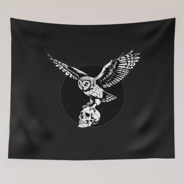 Item preview,  Owl with skull designed and sold by AnimalsDH305.