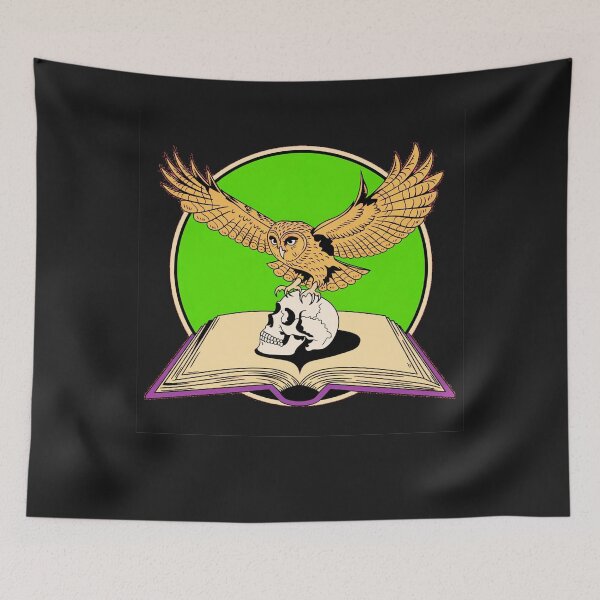Item preview, Owl with skull designed and sold by AnimalsDH305.
