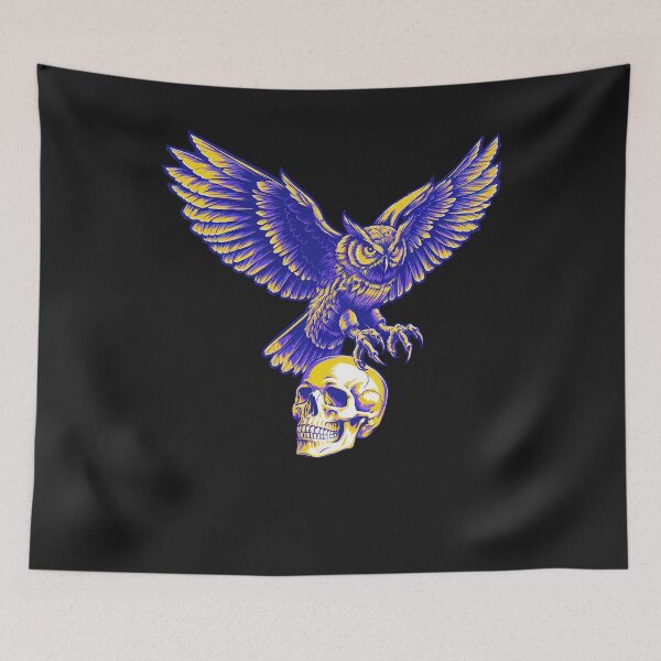 Item preview, Owl with skull designed and sold by AnimalsDH305.