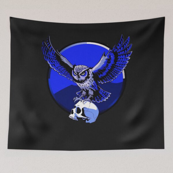 Item preview, Owl with skull designed and sold by AnimalsDH305.