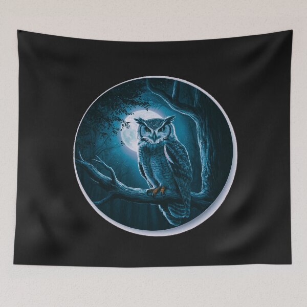 Item preview, Owl with skull designed and sold by AnimalsDH305.
