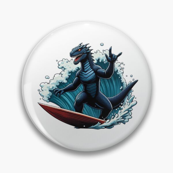 Item preview, Cute Surfer Iguana designed and sold by Aqmean.