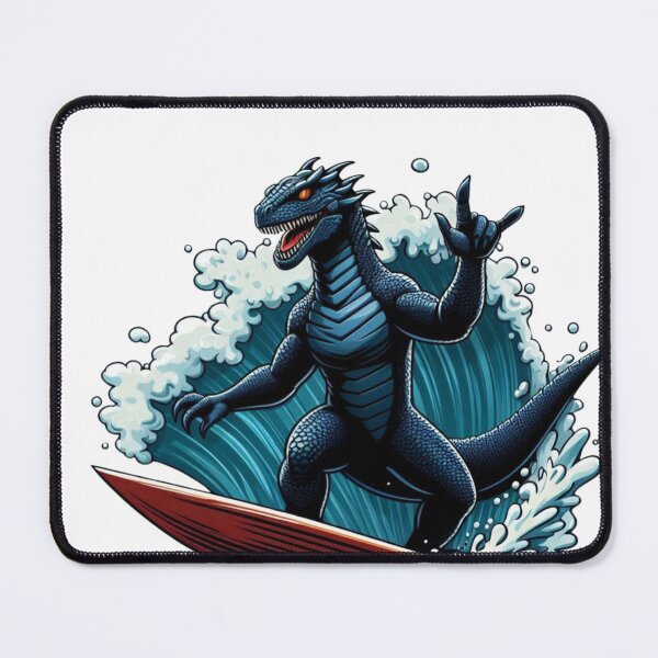Item preview, Cute Surfer Iguana designed and sold by Aqmean.