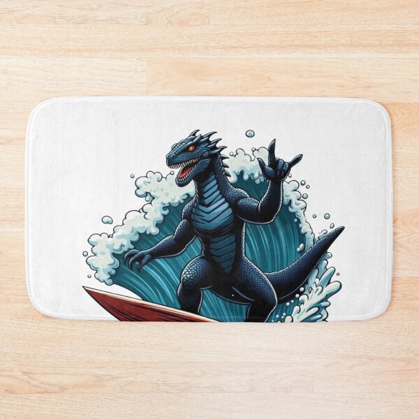 Item preview, Cute Surfer Iguana designed and sold by Aqmean.