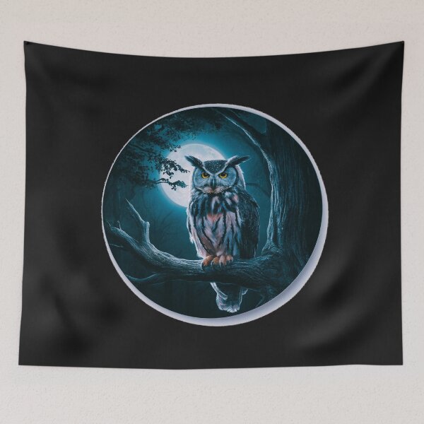 Item preview, Owl with skull designed and sold by AnimalsDH305.