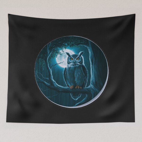 Item preview, Owl with skull designed and sold by AnimalsDH305.