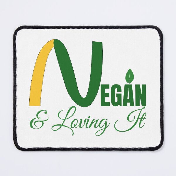 Item preview, Vegan & Loving It - Playful iconic logo Vegan Parody Design designed and sold by ArtfullyJua.