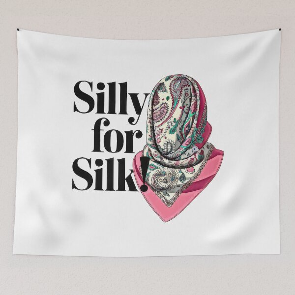 Item preview, Silk Scarf with Paisley Print designed and sold by artwaves.