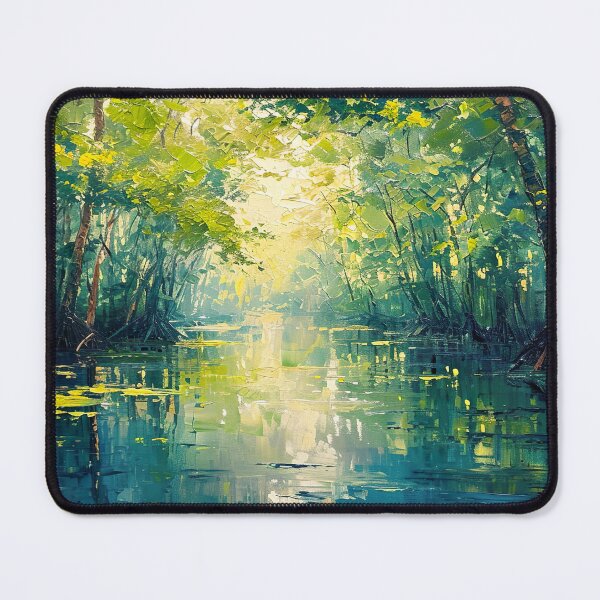 Item preview, Impressionism - Mangrove Forest designed and sold by KootenayDesigns.