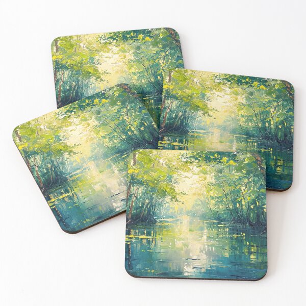 Item preview, Impressionism - Mangrove Forest designed and sold by KootenayDesigns.
