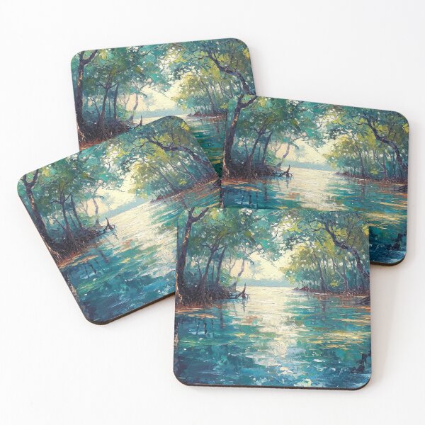 Item preview, Impressionism - Mangrove Jungle designed and sold by KootenayDesigns.