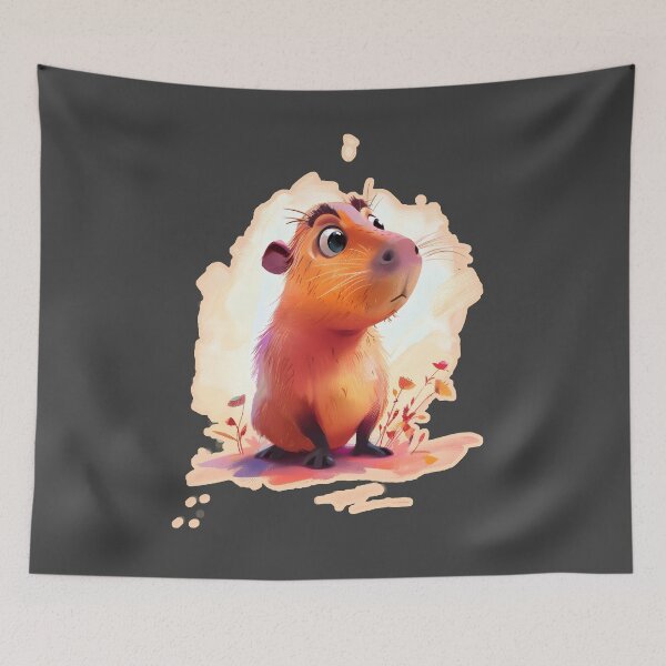 Item preview, Cute Baby Capybara | Comic Cartoon Style designed and sold by AniDragonfly.