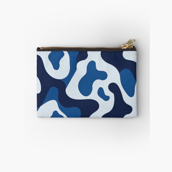 Item preview, A design of a cowhide pattern with deep navy blue and white patches designed and sold by HEMRO.
