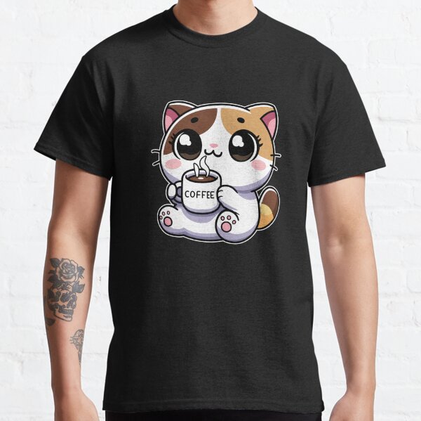 Item preview, Kawaii Cat Coffee Lover designed and sold by jmbeezee.