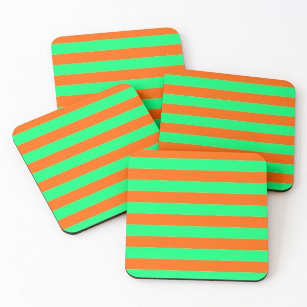 Item preview, Orange Green Stripes designed and sold by PatternTitan.