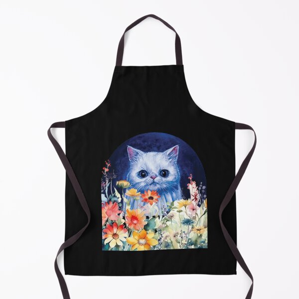Item preview, Cat Halloween Ghost Cat Ghost Flowers  designed and sold by MarcelooArt.