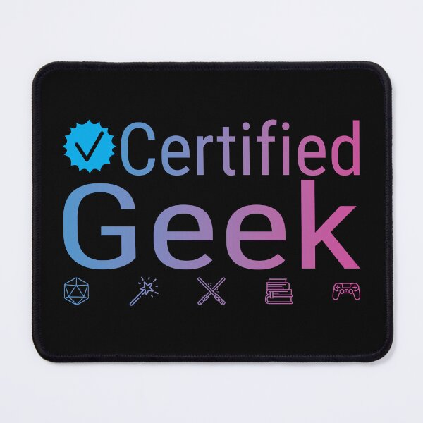 Item preview, Certified Geek designed and sold by GeekLaundry.
