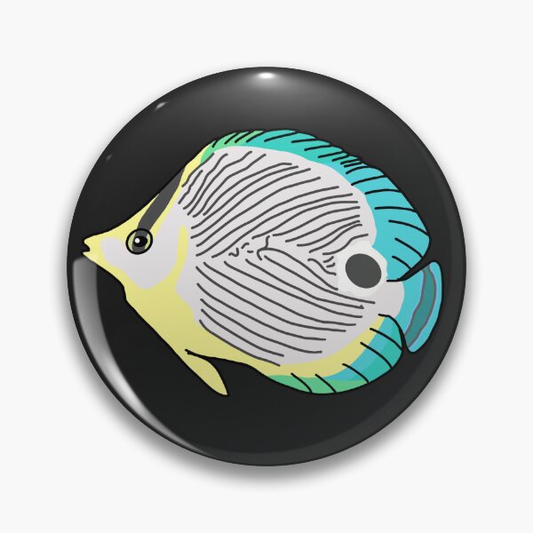Item preview, Foureye Butterfly Fish designed and sold by Leapingdoe.