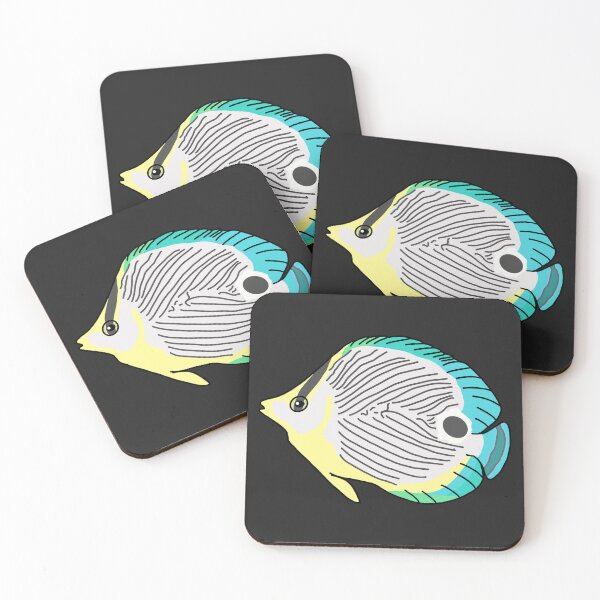 Item preview, Foureye Butterfly Fish designed and sold by Leapingdoe.
