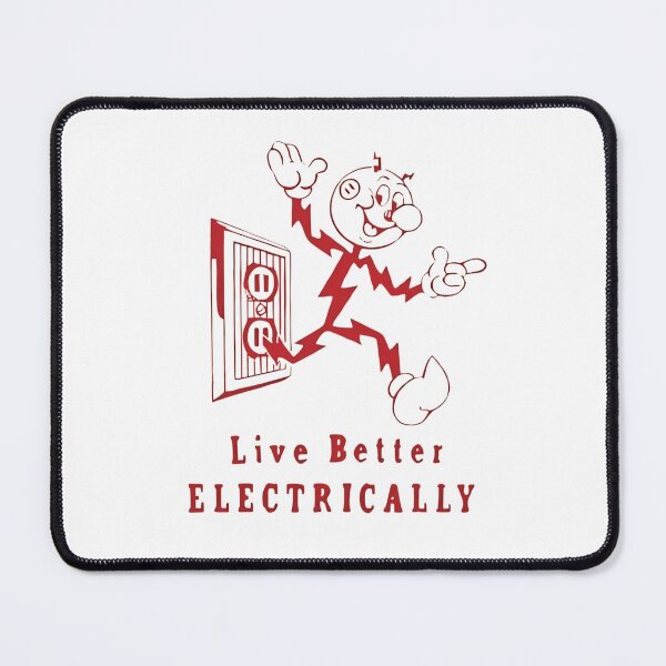 Item preview, Live better electrically - vintage Reddy Kilowatt designed and sold by retropetrol.